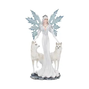 Aura Figurine Winter Fairy Wolf Ornament