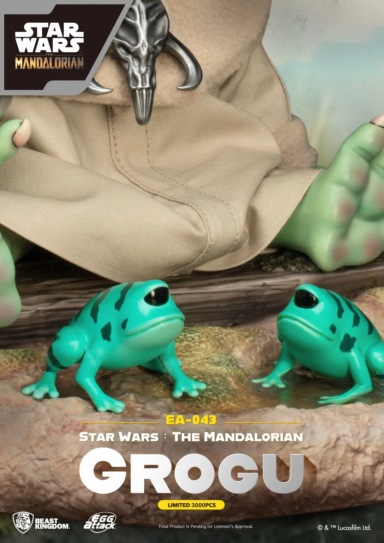 Beast Kingdom Star Wars The Mandalorian Grogu Egg Attack Action Figure