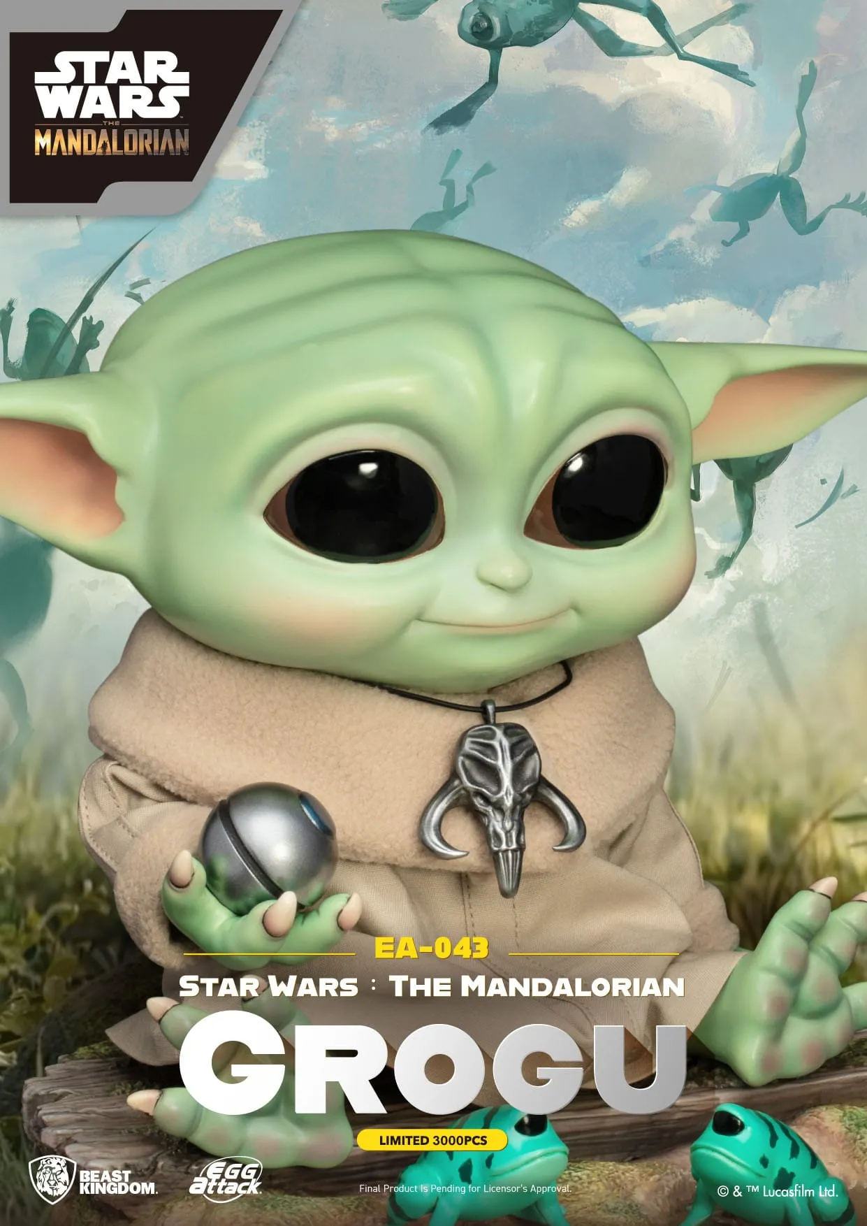 Beast Kingdom Star Wars The Mandalorian Grogu Egg Attack Action Figure