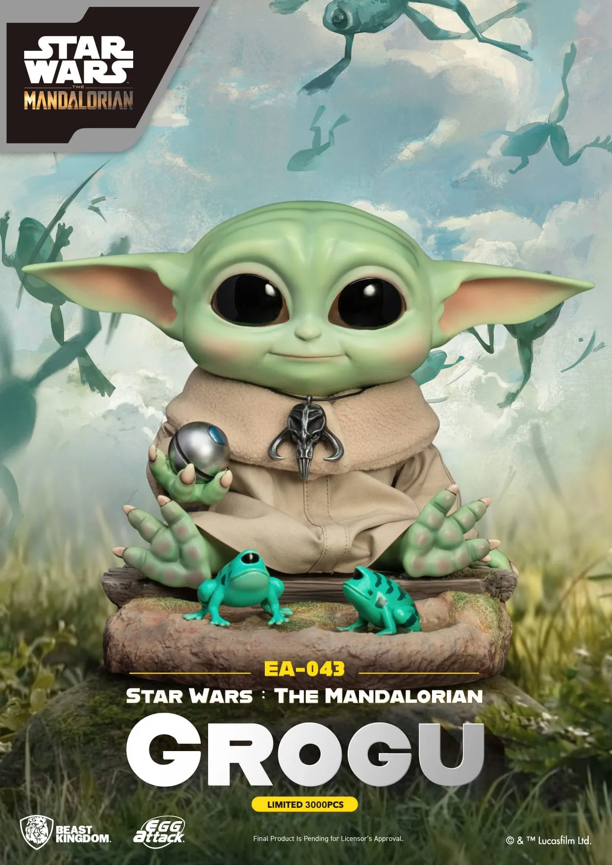 Beast Kingdom Star Wars The Mandalorian Grogu Egg Attack Action Figure