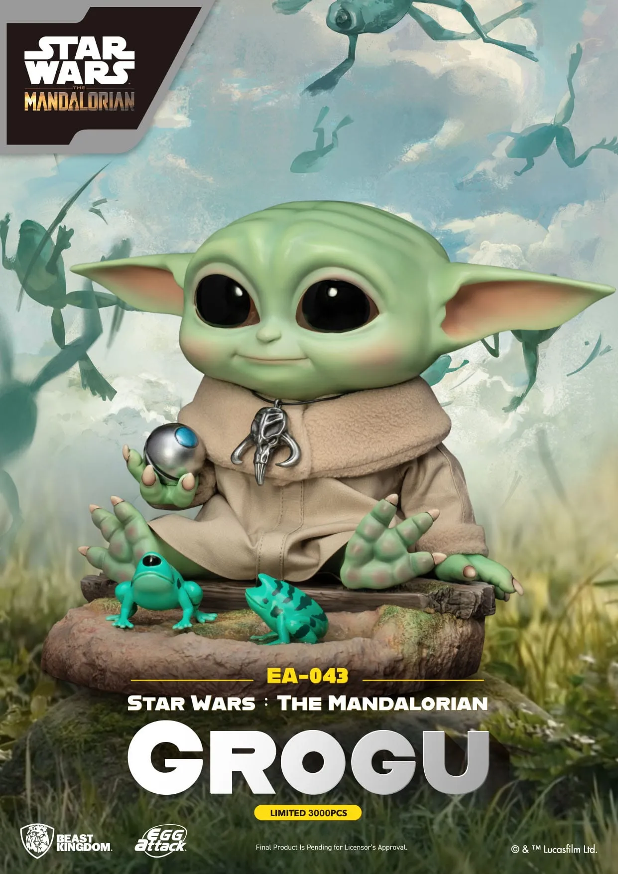 Beast Kingdom Star Wars The Mandalorian Grogu Egg Attack Action Figure