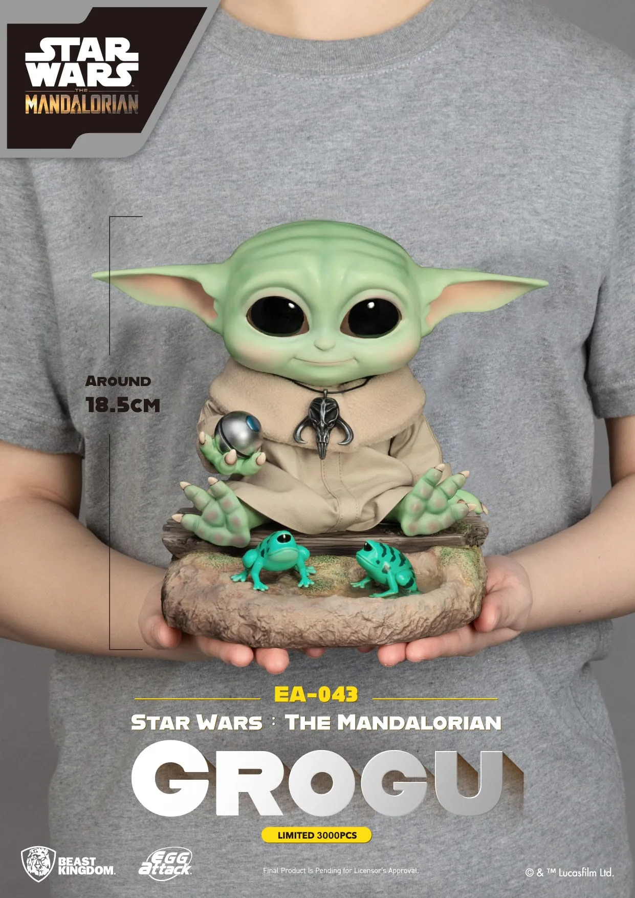 Beast Kingdom Star Wars The Mandalorian Grogu Egg Attack Action Figure