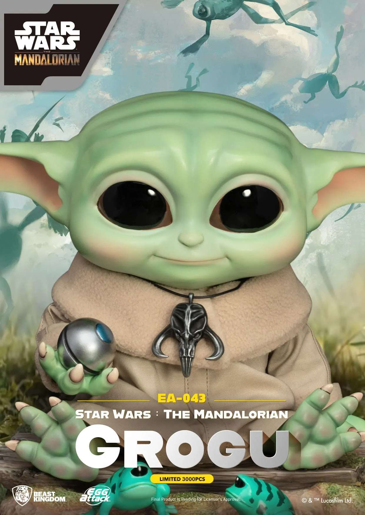 Beast Kingdom Star Wars The Mandalorian Grogu Egg Attack Action Figure