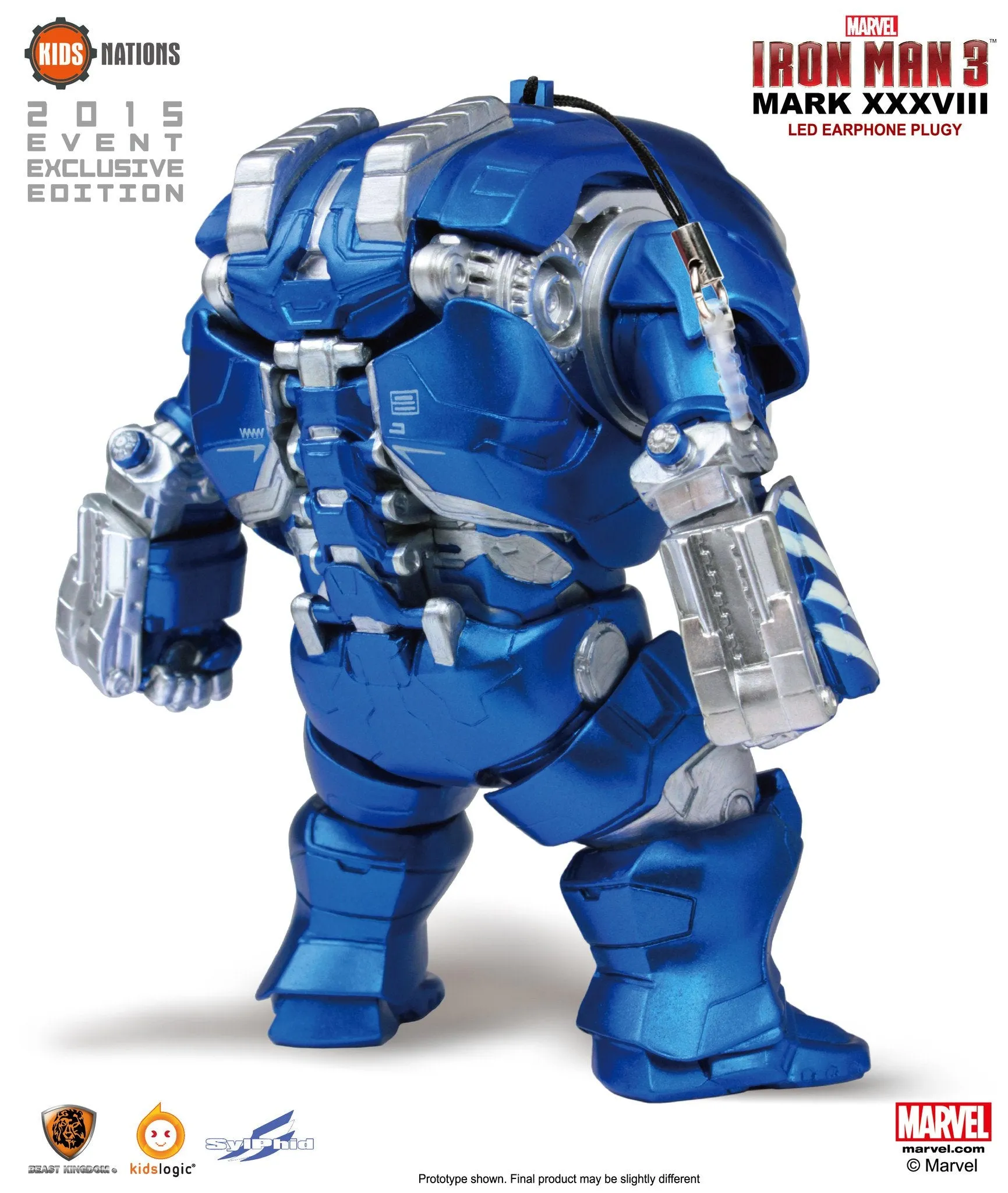 KN DX02, IRON MAN MARK 38 IGOR - IRON MAN 3, LED EarPhone Plug