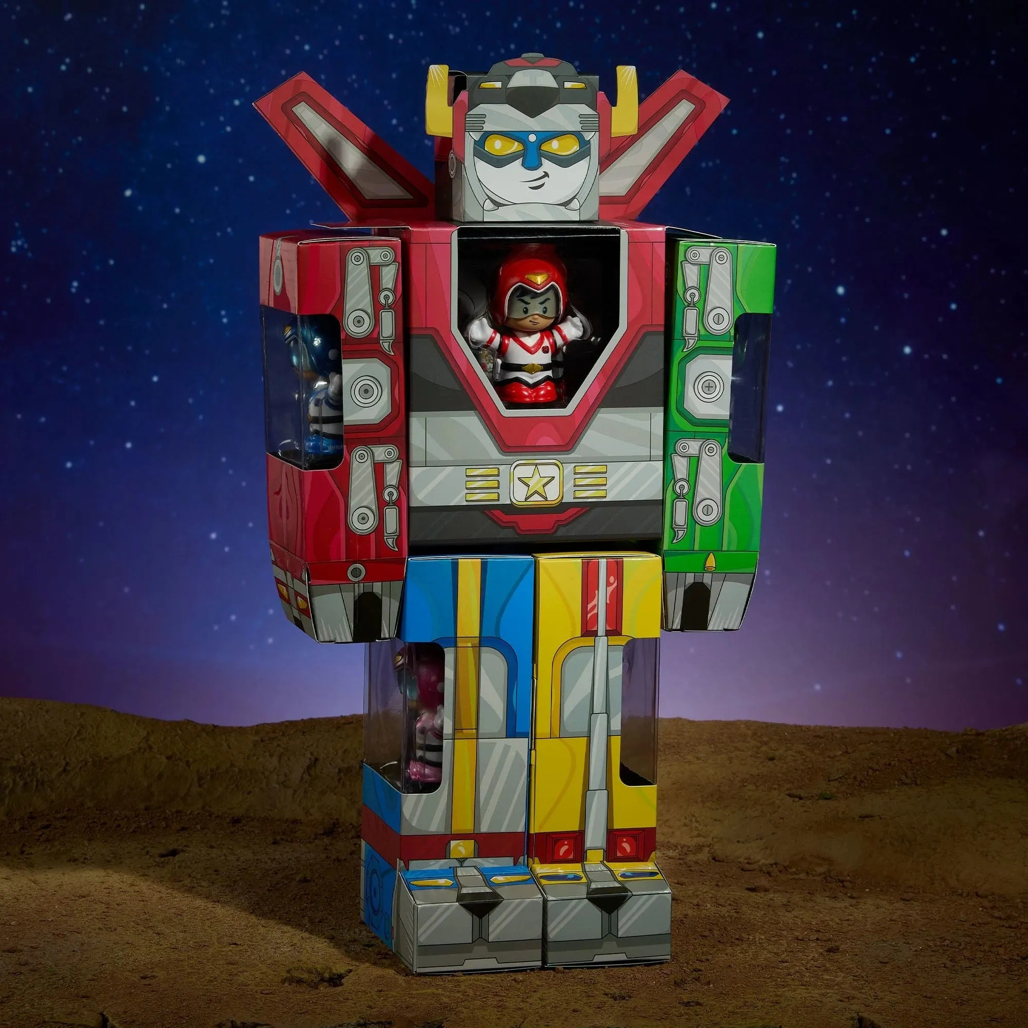 Little People Collector: Voltron 40th Anniversary - Exclusive Gold Label 5-Figure Set (HVW64) LOW STOCK