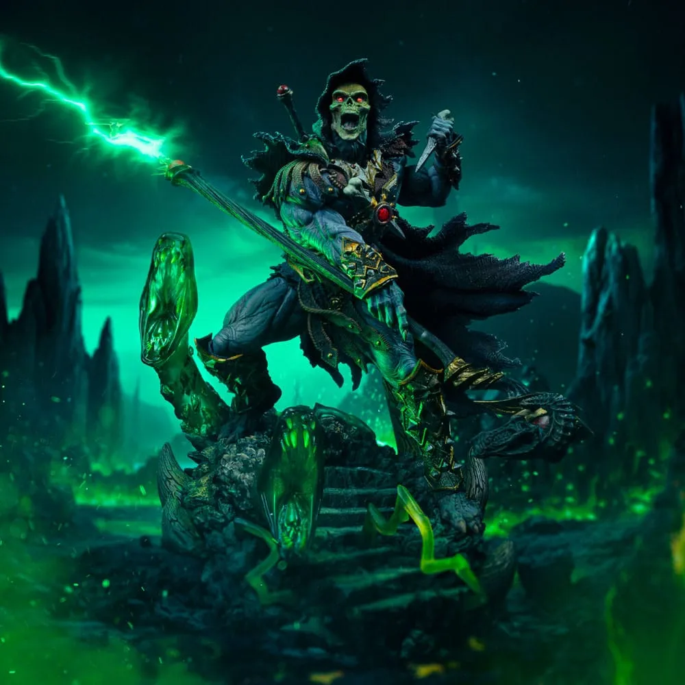 Masters Of The Universe Deluxe Art Scale Statue 1/10 Skeletor Unleashed 23 Cm
