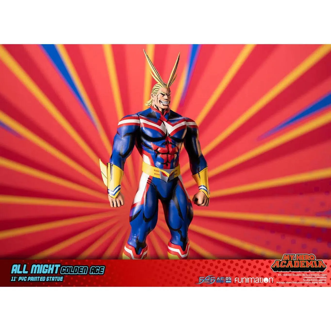 My Hero Academia - All Might Statue (Golden Age Version) - First 4 Figures - 11" PVC