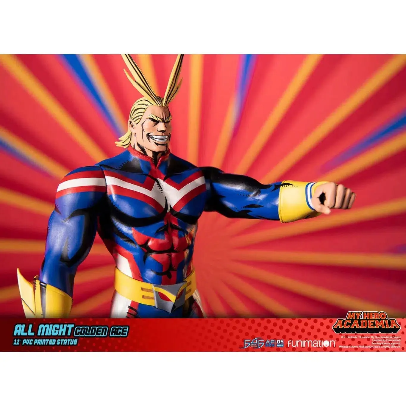 My Hero Academia - All Might Statue (Golden Age Version) - First 4 Figures - 11" PVC