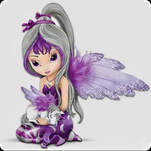Strangeling Fairy Butterfly with Baby Sleeping Unicorn Diamond Painting 12 x 12 or 16 x 16 Inch Paint by Number Kit