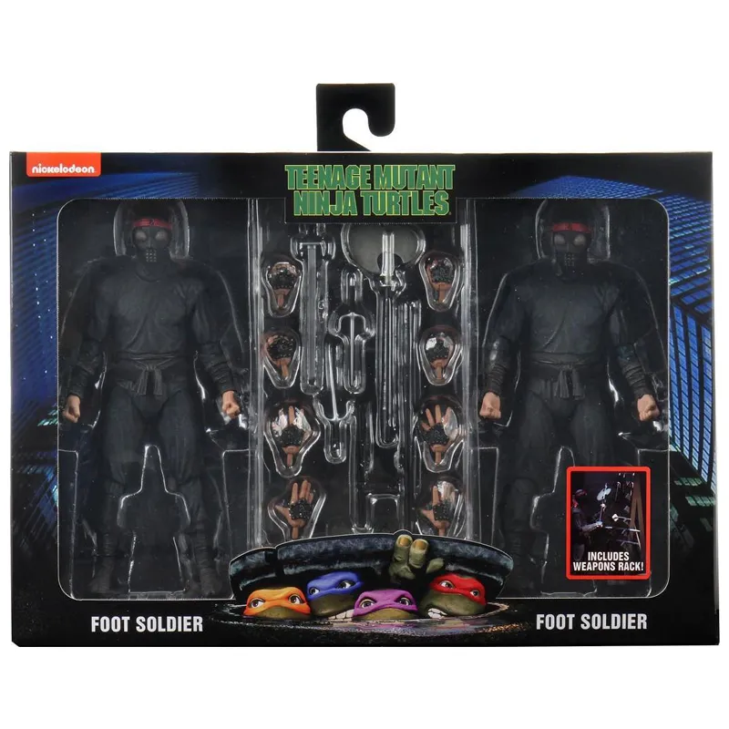 Teenage Mutant Ninja Turtles 90’s Movie Foot Soldier 2-Pack 7-inch Scale Action Figures