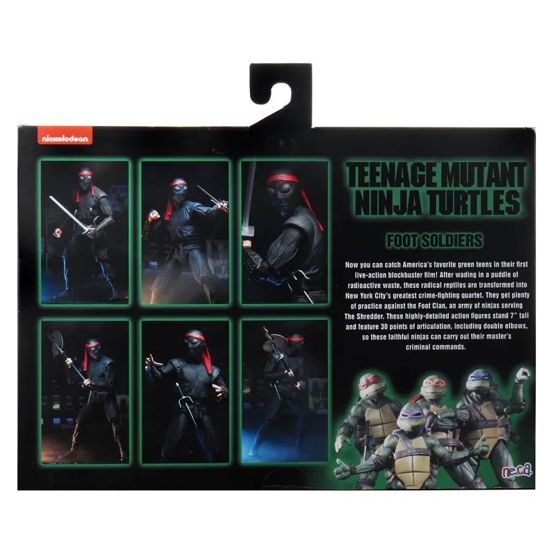 Teenage Mutant Ninja Turtles 90’s Movie Foot Soldier 2-Pack 7-inch Scale Action Figures